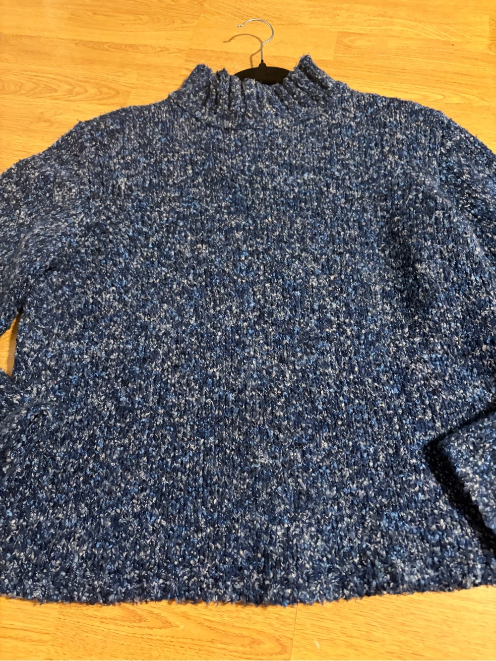Caslon Blue Marled Woolblend Sweater- XL